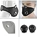 MoHo Cycling Mask, Dustproof Mask Activated Carbon Filtration Mesh Cover Filter Dust Allergy Pollen Exhaust Gas Anti PM2.5 for Training Hiking Cycling and more outdoor sports