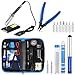 SIKIWIND Soldering Iron Kit Adjustable Temperature Welding Tool with ON-OFF Switch, [Upgraded] 60W with Carry Bag,2pcs Soldering Iron Tips,8-in-1 Screwdrivers,Wire Cutter,Tweezers,Soldering Iron Stand