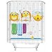 SPPRANDOM Maxwelly 3D Cute Shower Curtain Funny Expression Emoji Bathroom Shower Curtain with Hooks for Kids and Adults - Polyester Wateproof 72-Inch by 72-Inch