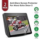 Anti-Scratch/Anti-Glare/Anti-Fingerprint AG2 High Transmittance Easy Install [Bubble-Free] Matte Unbreakable PET Screen Protector for Amazon Alexa Echo Show 2nd Generation [2 Pack]