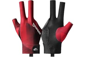 WNDDLE Billiard Pool Gloves for Right Hand, 3 Finger Billiards Gloves Pool Cue Gloves, Quick-Dry Breathable Billiard Pool Glove, Snooker Cue Sport Glove Popular Sizes for Men & Women, Right Hand