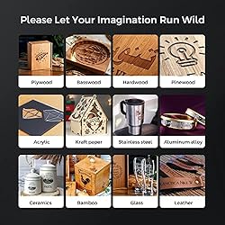 Longer RAY5 10W Laser Engraver, 60W Higher Accuracy