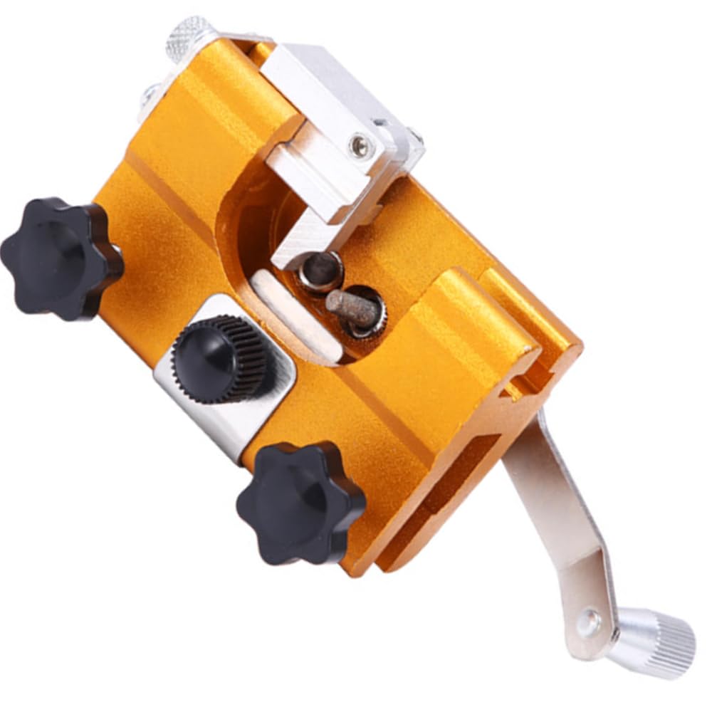 ieron Chainsaw Chain Sharpening Jig, Portable Chain Sharpener Set The Hand Crank Suitable for All Kinds of Chain Saws and Electric Saws, Yellow