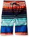 Kanu Surf Boys' Specter Quick Dry UPF 50+ Beach Swim Trunk, Halo Navy/Orange, 5/6