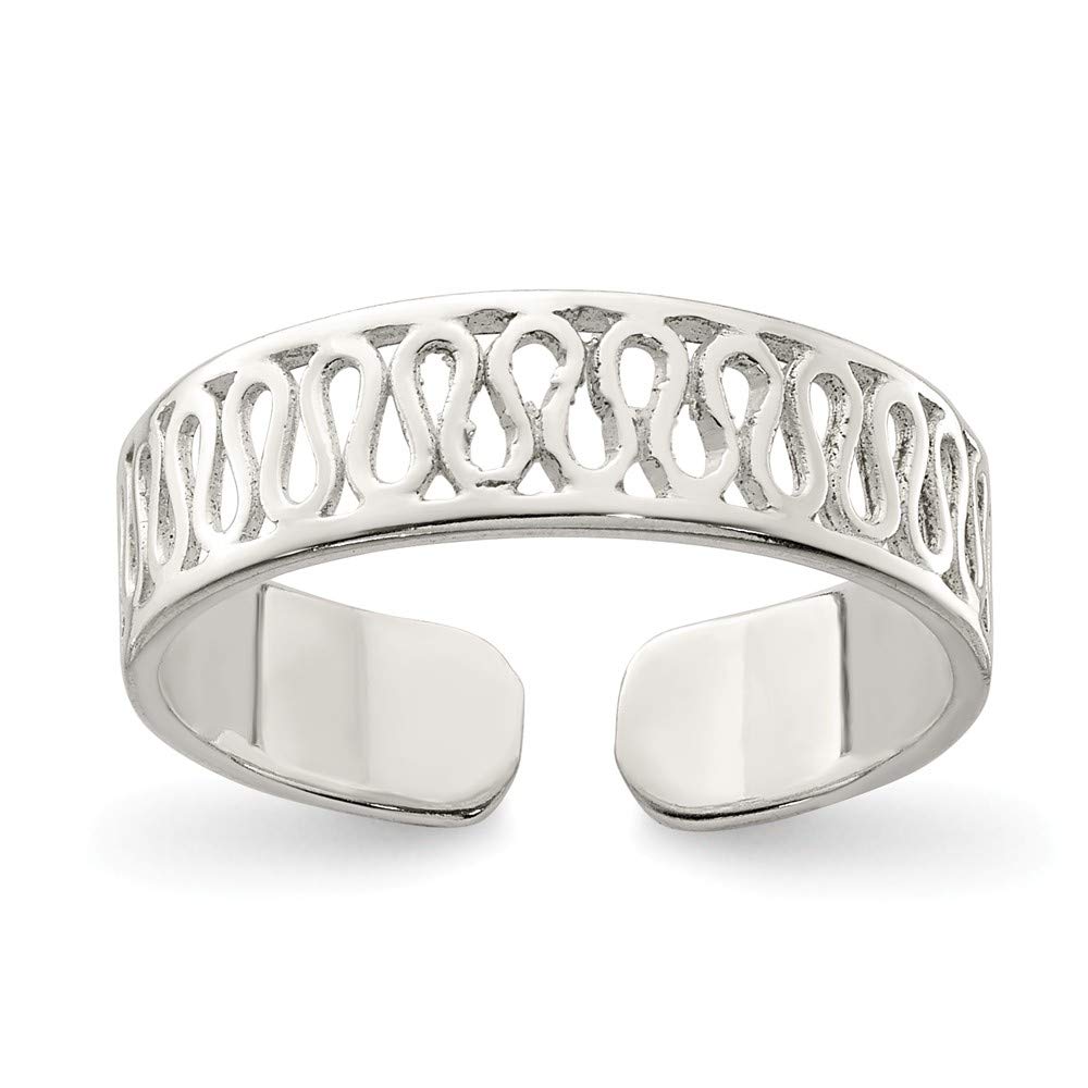 5mm Sterling Silver Solid Toe Ring Body Jewelry Women