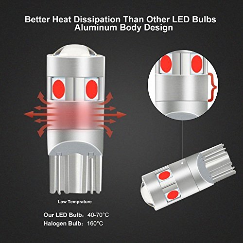 image for NAO 194 LED Light Bulb, T10 LED Bulb Light,Interior Lights 5SMD 3030 f