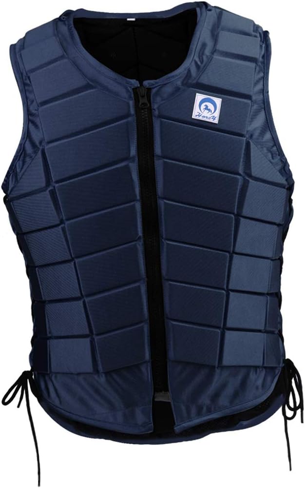LuDa Safety Horse Riding Vest Equestrian Body Protective Gear Navy Blue Kid Adult : Sports & Outdoors