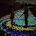 Solar 400 Pcs Colorful Glowing Stones, Glowing Garden Resin Pebbles,Garden Decor Glowing Stones Luminous Rocks for Outdoor Walkway Driveway,Luminous Stones for Plants Pot, Fish Tank,Swimming Pool etc