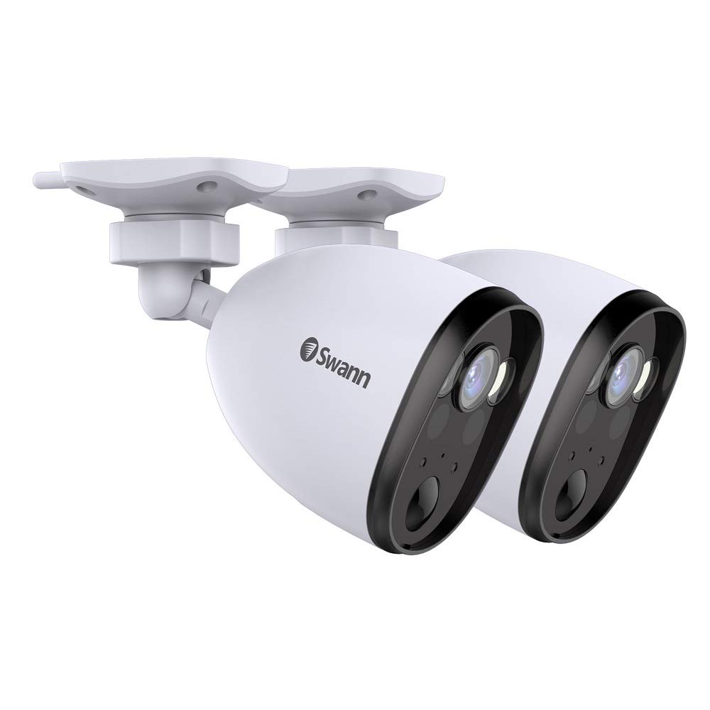 Swann Security Spotlight Motion Security Camera with 2-Way Audio - Twin Pack