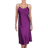 OSCAR ROSSA Women's Luxury Silk Sleepwear 100% Mulberry Silk Full Slip Chemise Nightgown