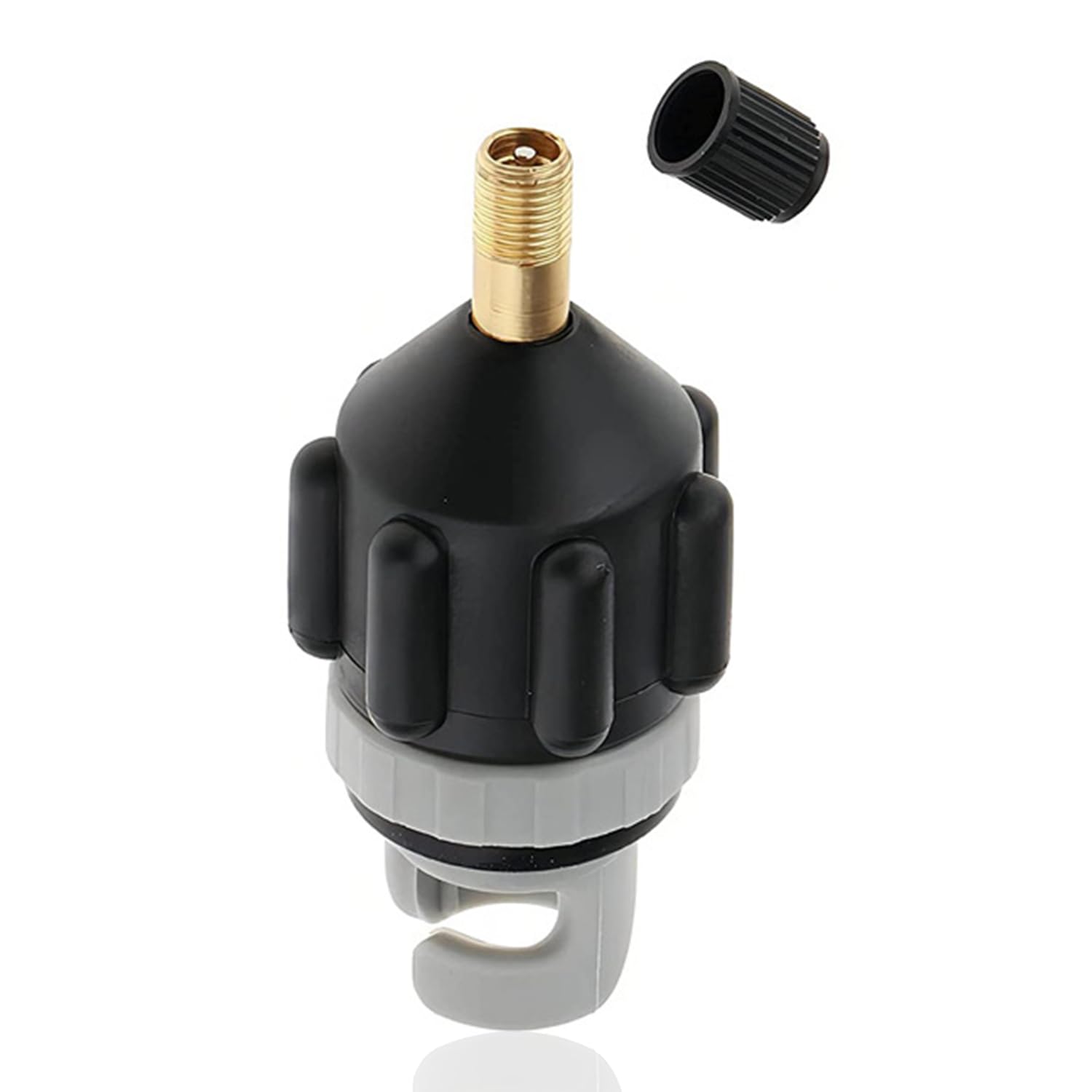 Ieron SUP Pump Adaptor for Paddle Board Air Pump Air Valve Adapter Accessories Conventional Air Pump Converter for Inflatable Rowing Boat, Stand Up Paddle Board, Kayak,Black