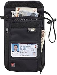 Lewis N. Clark RFID-Blocking Neck Stash Anti-Theft Hidden Wallet