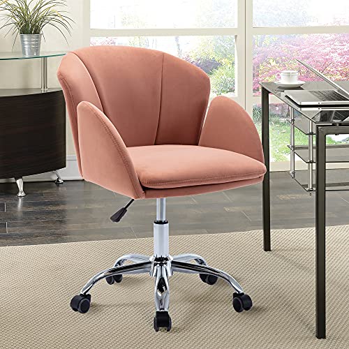 HOMEFUN Cute Desk Chair, Makeup Vanity Chair with Armrests for Bedroom
