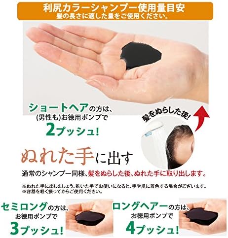 Amazon 利尻カラーシャンプー2本セット お徳用サイズ ダークブラウン 自然派clubサスティ 白髪染め 通販
