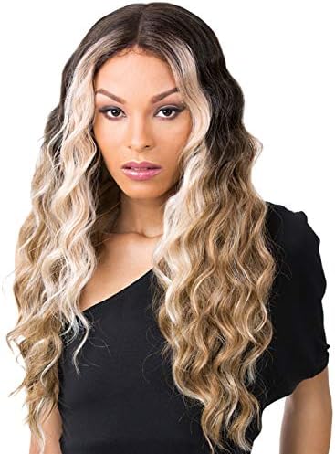 Its A Wig Synthetic Hair Wig Deep Center Part Edgar (Ff Purple Black)