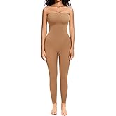 LIRASDIS Strapless Shapewear Bodysuit Tummy Control 4-in-1 Convertible with Detachable Straps Butt Lifting Full Body Shaper
