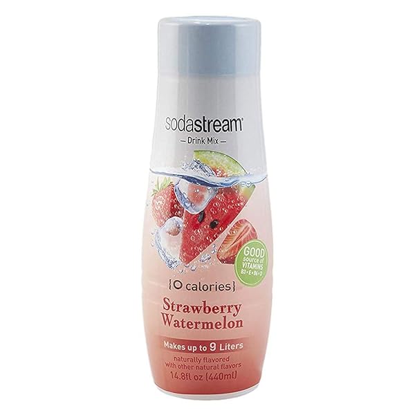 SODASTREAM WATERS ZERO CALORIE FLAVORING SYRUP, STRAWBERRY WATERMELON,...