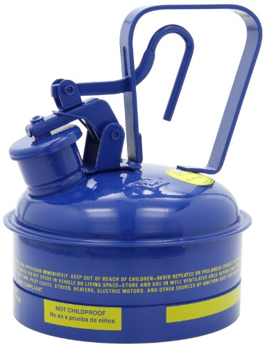Eagle UI-50-SB Type I Metal Safety Can, Kerosene, 12-1/2" Width x 13-1/2" Depth, 5 Gallon Capacity, Blue