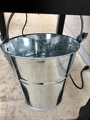 10 LARGE Galvanized BUCKETS 6" TALL 6.25" WIDE AT TOP 4" WIDE AT BOTTOM ARTS CRAFTS WEDDING - Thumbnail 2
