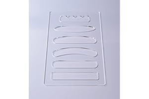 YUXUANISH Charcuterie Board Handle Template,Acrylic Router Template,6 in 1 Grab Handle Router Template,Woodworking Router Template (11.75x7.75)