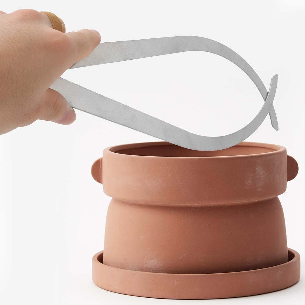 10 Inch Stainless Steel Caliper, Bent-Leg Outside Measurement Caliper Pottery Clay Ceramic Measuring Pottery Measuring Tools