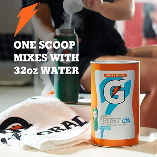 GATORADE THIRST QUENCHER POWDER, FROST GLACIER FREEZE, 76.5 OUNCE, PACK OF 1