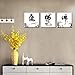 DVQ ART Canvas Wall Art Abstract Buddha Flowers Print Painting Chinese Calligraphy Mural Lotus Orchid Pictures for Living Room Home Decoration 12