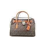 Michael Kors Signature Print Hamilton E/W Satchel Handbag