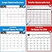 Magnetic Calendar for Refrigerator, Dry Erase Calendar, Large Magnetic White Board Monthly Planner, Stain Resistant Whiteboard Calendar-Grocery List Organizer with 7 Fine Tip Markers-17.5''x 13.5''