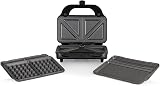 Tower T27020 3-in-1 Deep Fill Sandwich Maker with Interchangeable Plates