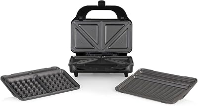 Tower T27020 3-in-1 Deep Fill Sandwich Maker with Interchangeable Plates