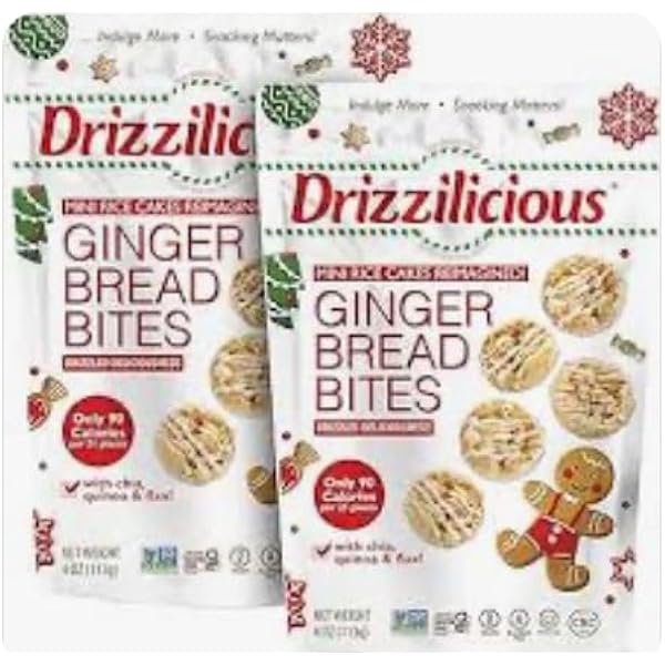 Amazon.com: Drizzilicious Mini Rice Cakes - Rice Crisps, Healthy