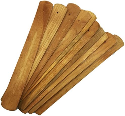 10pcs Handmade Plain Wood Wooden Incense Stick Holder Burner Ash Catcher Natural Design Buddhist (10)