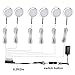 S&G Set of 6 LED Puck Lights 3000K Warm White Under Counter Lighting 1020lm Under Cabinet Lighting Total of 12W with Switch Control LED Kitchen Lighting Closet Lights