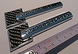 2 Pieces - SUPERCHARGED - Carbon Fiber Chrome - Badge for Audi - Decal Emblem Car Sticker *** USA SELLER ***