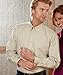 UltraClub Men's Whisper Twill Shirt (Navy) (Medium)