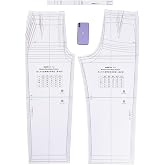 DIHAN Women&lsquo;s Garment Pattern Men's Garment Pattern Women's Pans Pattern Woment's Skirt Pattern Garment Ruler Sewing Ruler Quilting Ruler Curve Ruler Tailor Ruler (K101 W Pants)