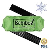 Pain Relief Hot Cold Compress - Therapy Gel Wrap With a Strap and Flannel Sleeve | Best Used as Heat Wrap or Cold Ice Pack for Neck, Shoulder, Back, Ankle, Etc |Durable & Reusable| XL Size 15”X6”