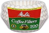 Melitta Basket Coffee Filters, Jr. White, 200 Count