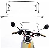 Windshield for Scooter Motorcycle Windscreen Wind Proof for Electric Bike (Rectangle Clear)