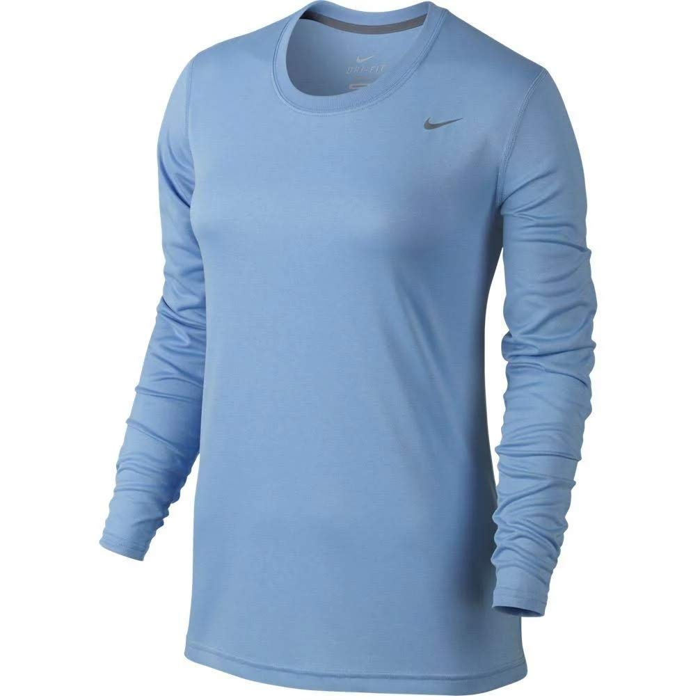 light blue and pink nike shirt
