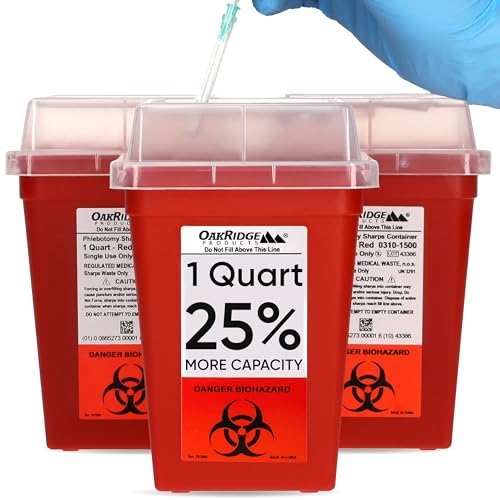 Oakridge Products Sharps Container for Home Use and Professional 1