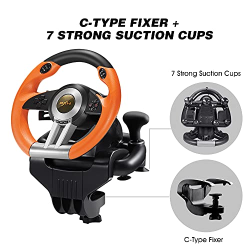 Racing Wheel Gaming Steering Wheel for PC, PXN V3II 180 Degree Driving