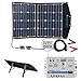 ACOPOWER 12V 70 Watt Foldable Solar Panel Kit; Portable Solar Charger Suitcase of 2x35W Monocrystalline Module & 5A Charge Controller for RV, Boats, Camping; w USB 5V Output as Phone Charger