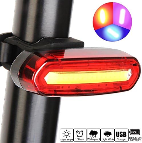 Ultra Bright Bike Rear Light Safety Warning Flashing Lamp Alarm Light 6 Mode Bike Light 120 Lumen Waterproof