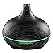 VicTsing 300ml Essential Oil Diffuser, Wood Grain Ultrasonic Aroma Cool Mist Humidifier for Office Home Bedroom Baby Room Study Yoga Spa (Grey and Black)