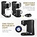 Aicok Single Serve Coffee Maker, Single Cup Travel Coffee Brewer with One-Touch Button for Most Single Cup Pods including K-CUP pods, Quick Brew Technology, 800W, Black