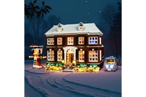 BRICKSHINING LED Lighting Compatible with Lego Home Alone 21330, Light Kit Compatible with Lego 21330, Giving Light to Model, NOT Included The Model Set（Upgraded Version）