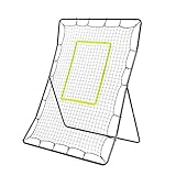 Powerfly Baseball Trainer - Practice Pitchback Net for Pitching Hitting Batting Throwing - 68x48in Youth Multi-Angle Ball Return Rebounder - Softball Pitch Back Training Equipment with Strike Zone