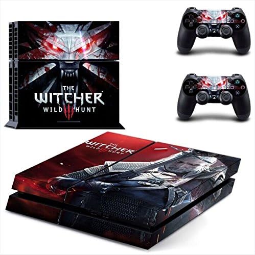 The Witcher Wild Hunt ps4 skin decal for console and 2 controllers